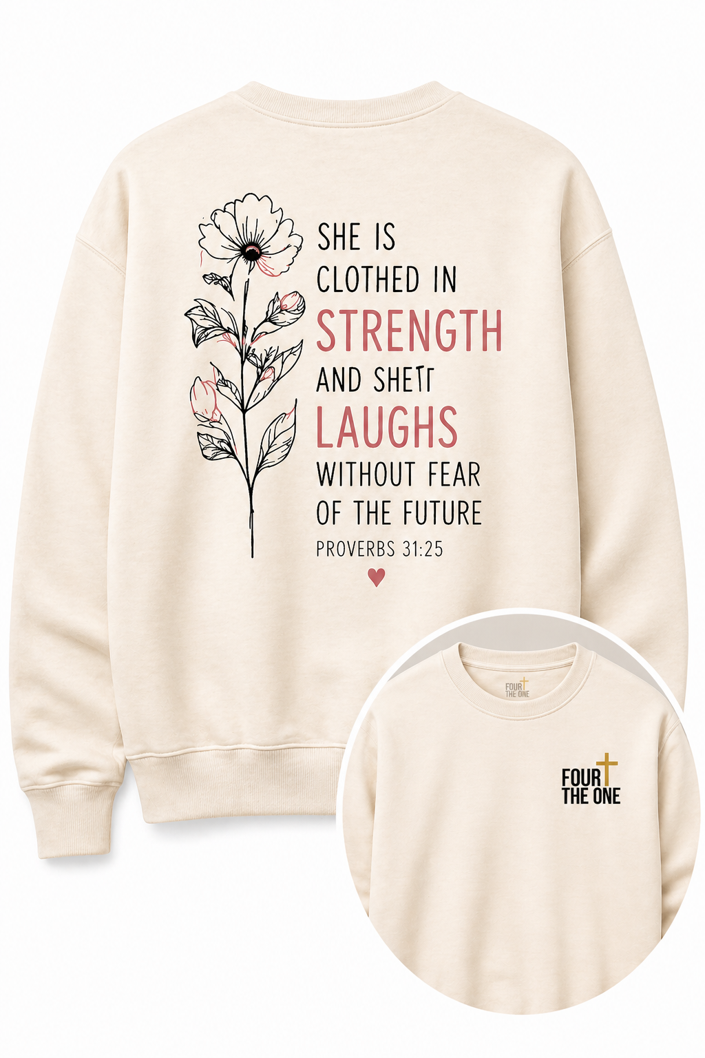 She Is Clothed In Strength - Faith Floral Collection
