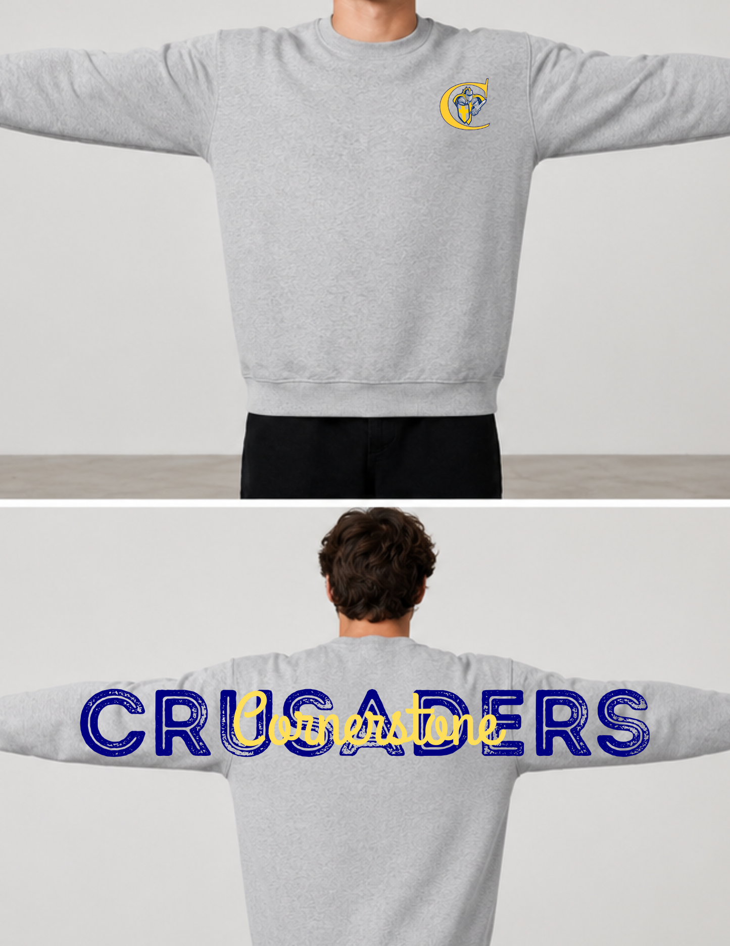 Hometown School Spirit Crewneck | Custom Mascot Sweatshirt