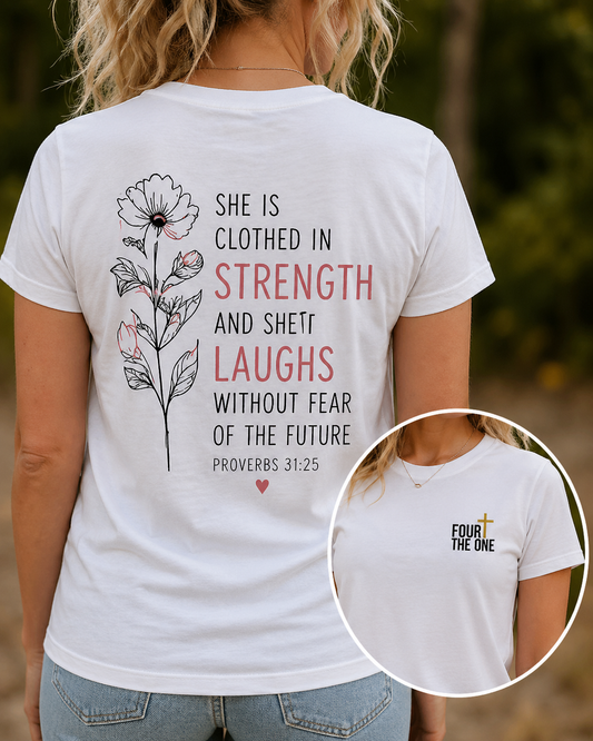 She Is Clothed In Strength - Faith Floral Collection