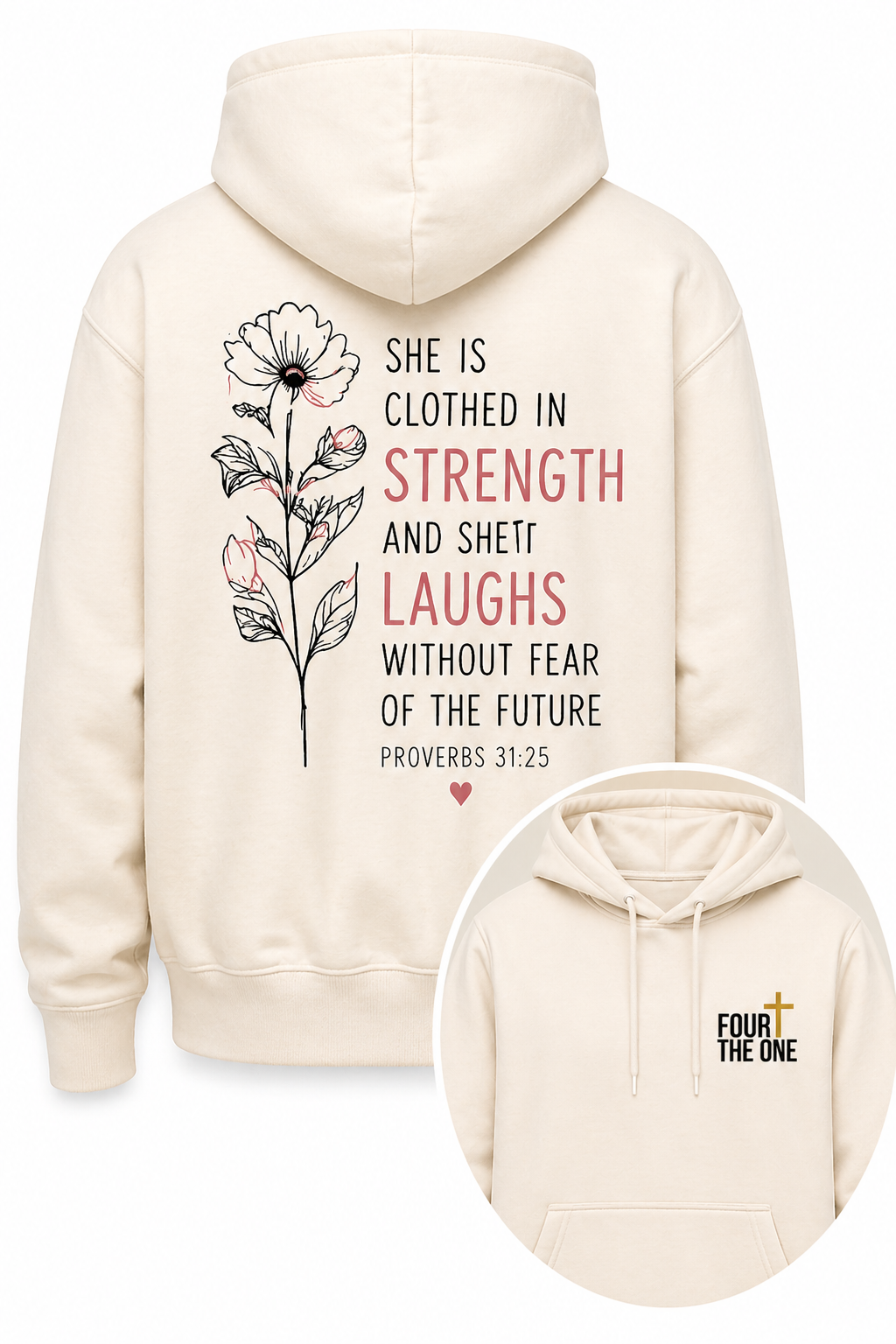 She Is Clothed In Strength - Faith Floral Collection