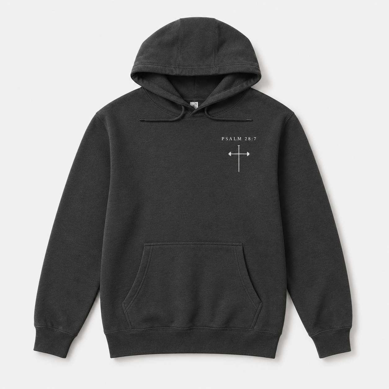 Psalm 28:7 Strength & Shield Christian Hoodie