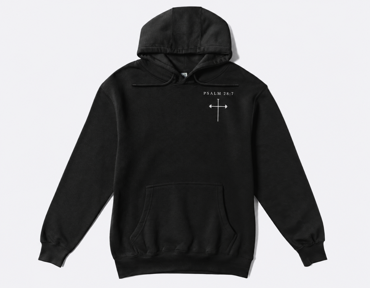 Psalm 28:7 Strength & Shield Christian Hoodie