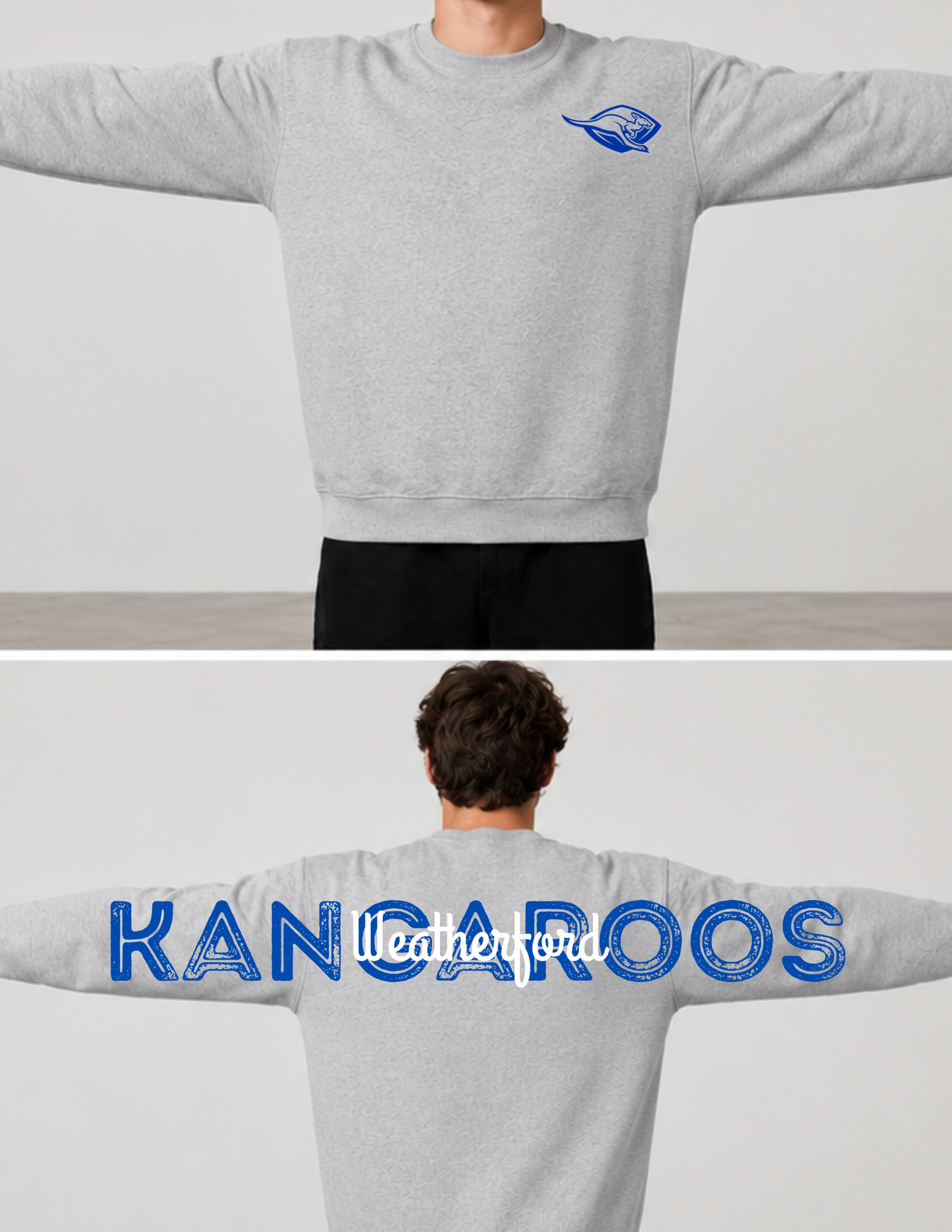 Hometown School Spirit Crewneck | Custom Mascot Sweatshirt
