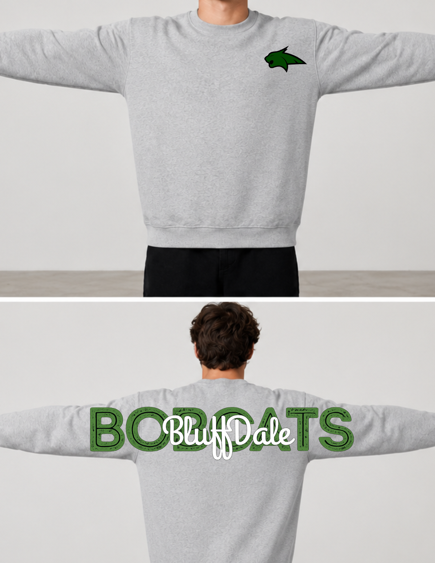 Hometown School Spirit Crewneck | Custom Mascot Sweatshirt