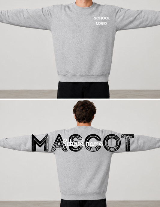 Hometown School Spirit Crewneck | Custom Mascot Sweatshirt